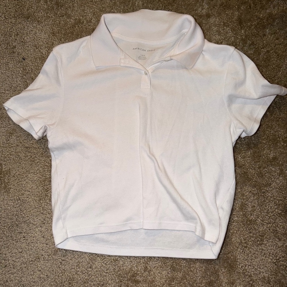 American Eagle Outfitters White Crop Top